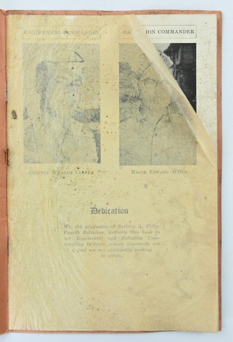 US WW2 54th Armoured Field Artillery Battallion Gratuation Booklet — image 5
