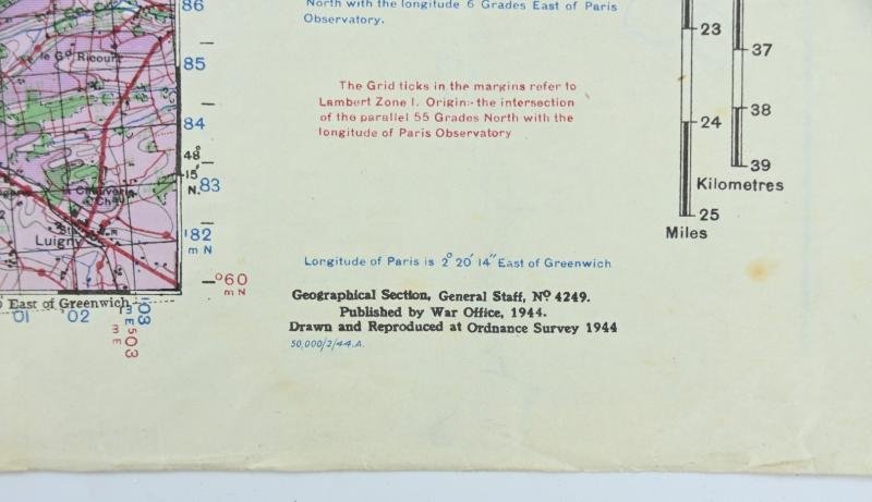 British WW2 Mapcard of Nogent-Le-Routrou, Mortagne France — image 4