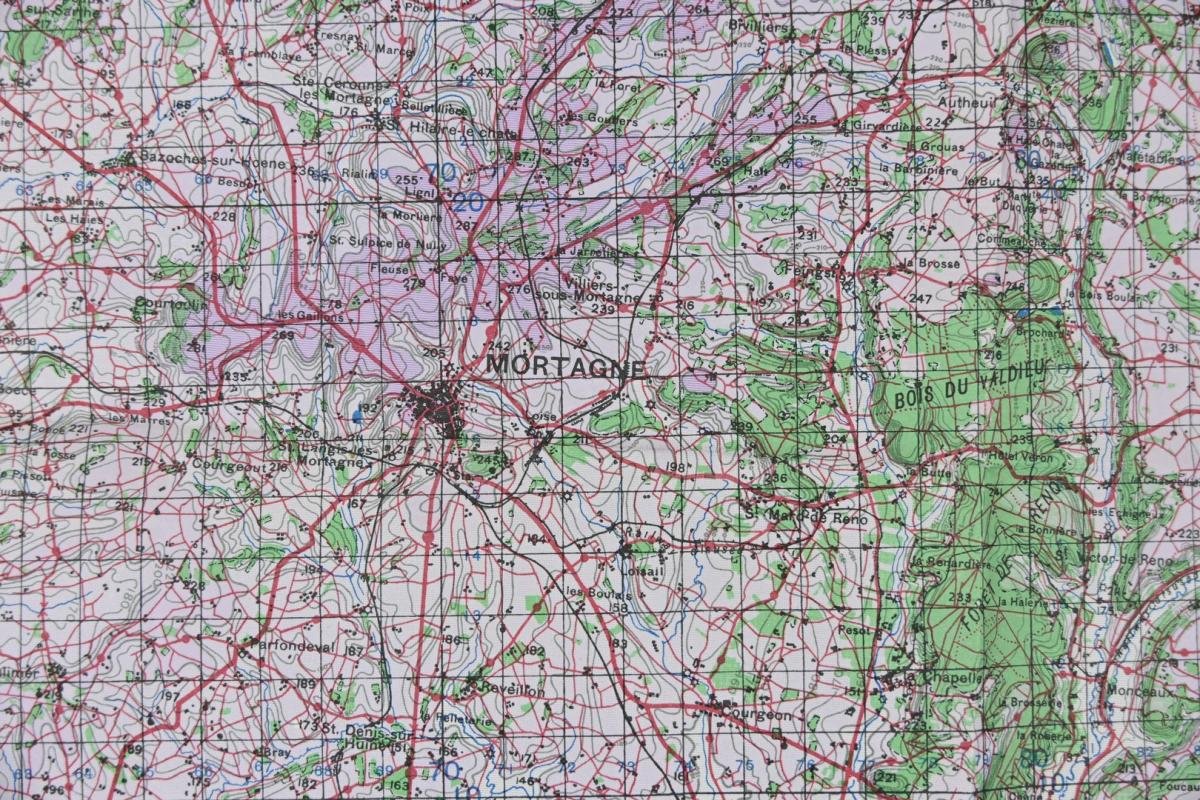 British WW2 Mapcard of Nogent-Le-Routrou, Mortagne France — image 5