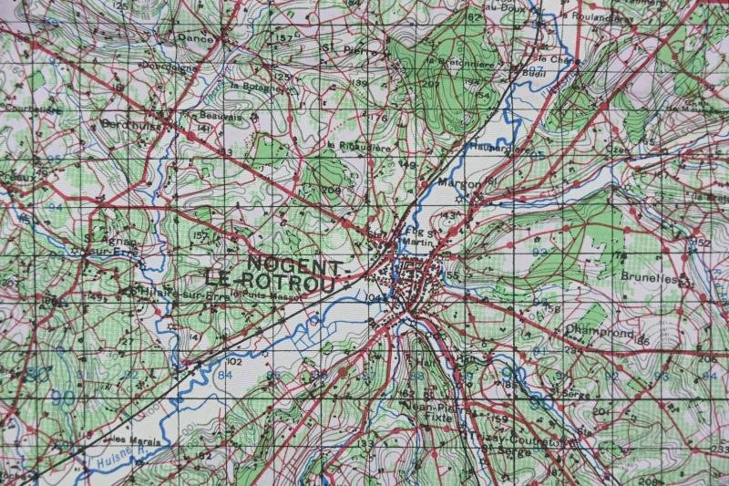 British WW2 Mapcard of Nogent-Le-Routrou, Mortagne France — image 6