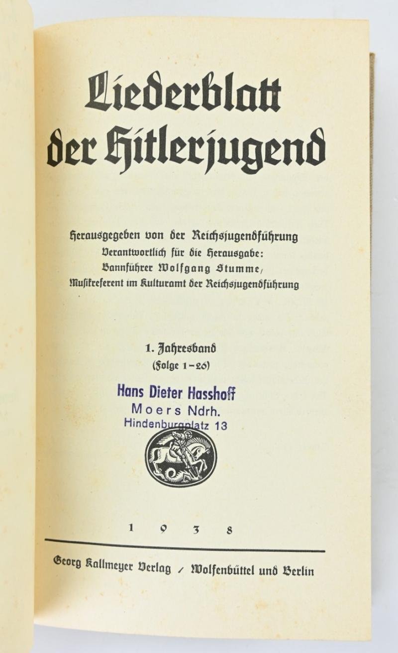 German HJ Songbook 'Liederblatt der Hitlerjugend' — image 3