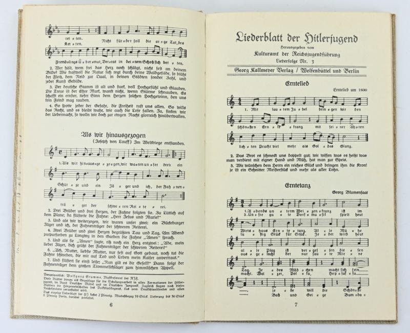 German HJ Songbook 'Liederblatt der Hitlerjugend' — image 5