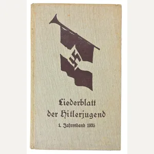 German HJ Songbook 'Liederblatt der Hitlerjugend'