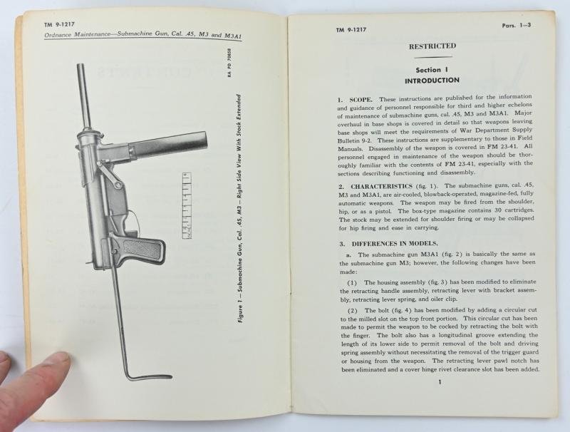 US WW2 Technical Manual Grease Gun TM 9-1217 — image 2