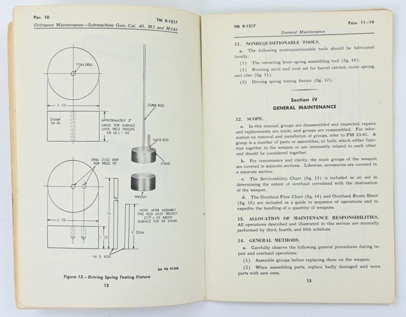 US WW2 Technical Manual Grease Gun TM 9-1217 — image 4