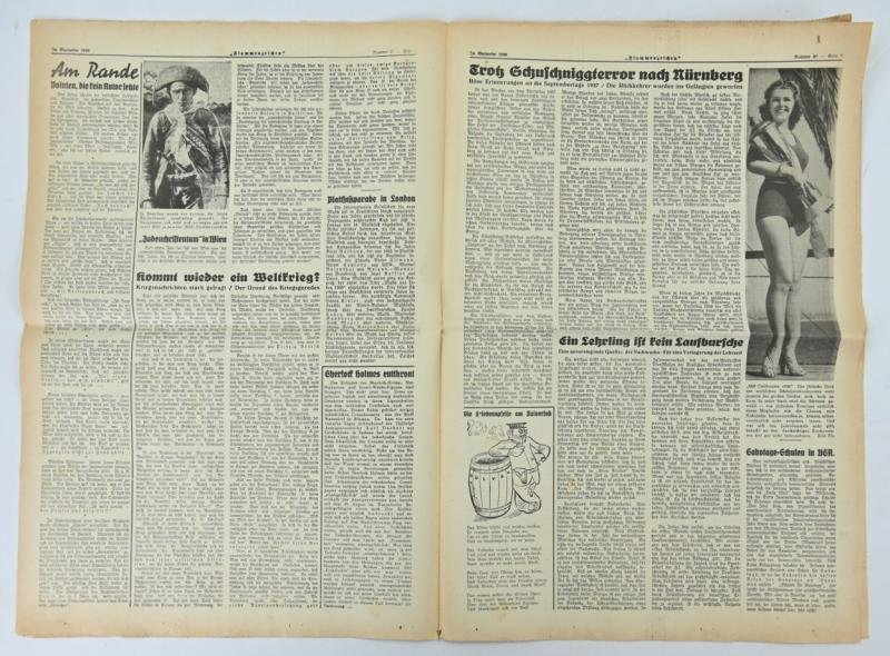 German Third Reich Newspaper 'Flammenzeichen' 1938 — image 4