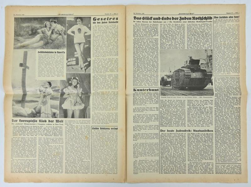 German Third Reich Newspaper 'Flammenzeichen' 1938 — image 5