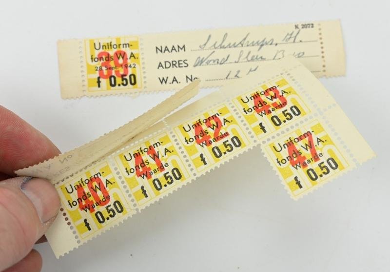 Dutch NSB/WA Uniform Saving Stamps — image 2