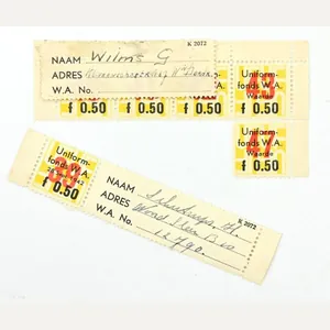 Dutch NSB/WA Uniform Saving Stamps