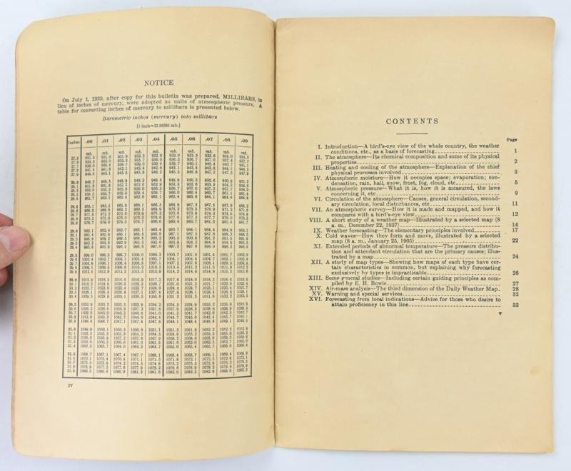 US WW2 Weather Forecasting Manual 1940 — image 3