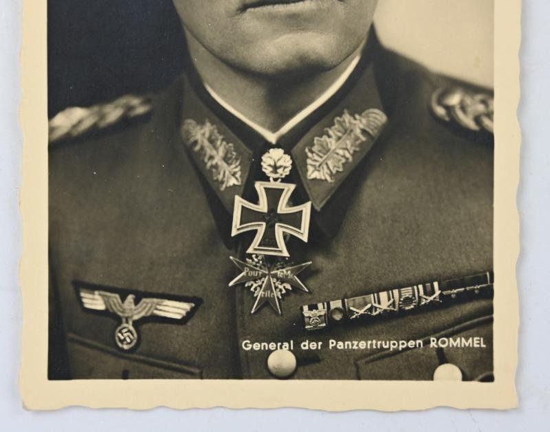 German postcard 'General der Panzertruppen Rommel' — image 2