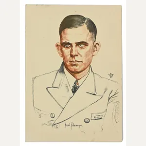 German KM Postcard 'fregattenkapitän Hans Erdmenger''