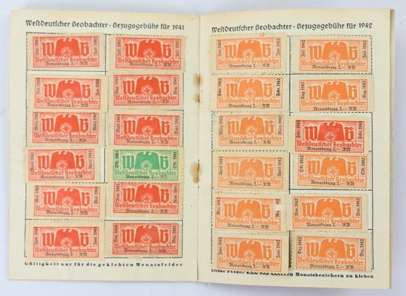 German Westdeutsche Beobachter Payment Booklet — image 6