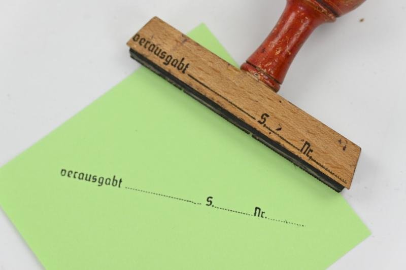 German WH Document Stamp — image 2