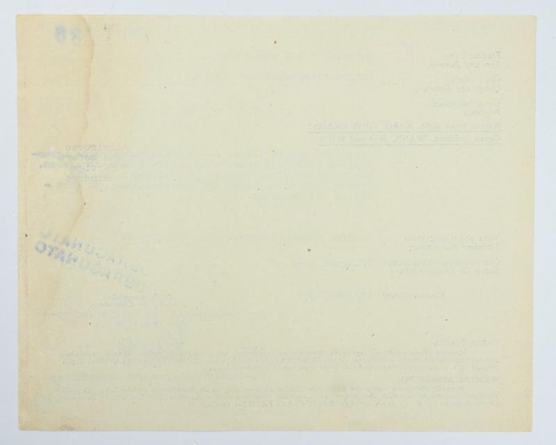 Croatian WW2 Iron Zvonimir Medal Certificate — image 4