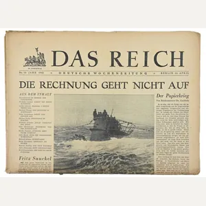 German Newspaper 'Das Reich' April 1942