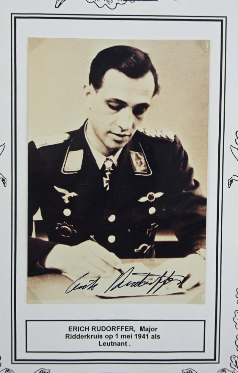 Signature of Luftwaffe KC-OLC & S Recipient 'Erich Rudorffer' — image 3