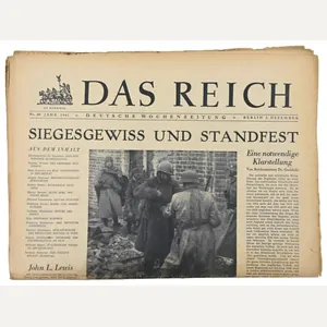 German Newspaper 'Das Reich' December 1941
