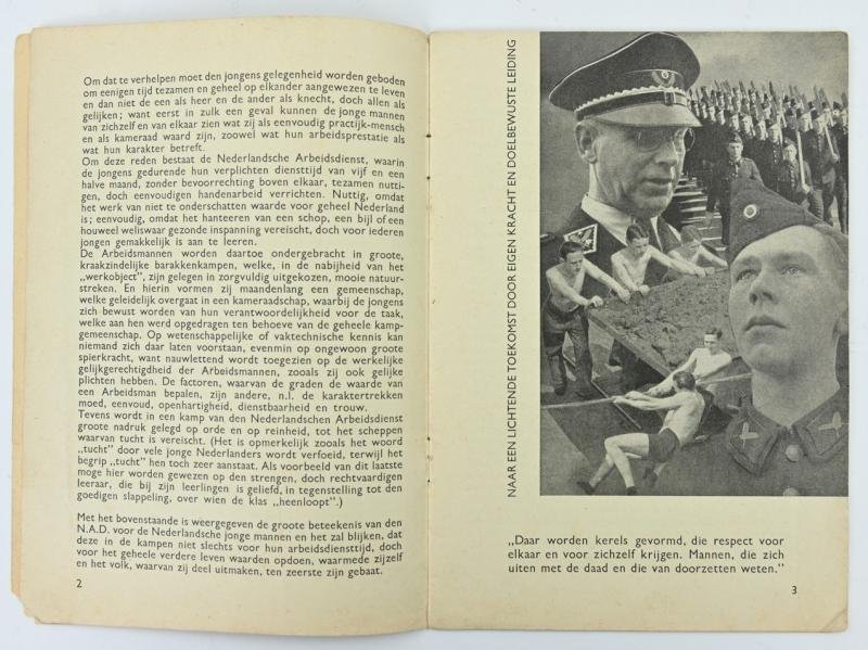 Dutch NAD Booklet 1943 'wat IS en WIL de Nederlandse Arbeidsdienst' — image 3