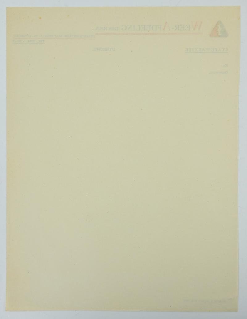 Dutch SS/ WA Headquarters Document Paper — image 4