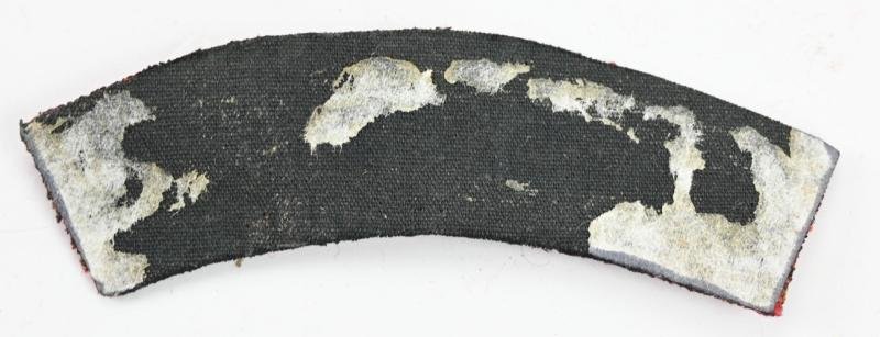 British WW2 RAOC Printed Shoulder Title — image 2