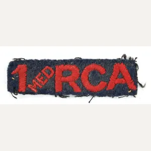 Canadian WW2 RCA Medium Shoulder Title