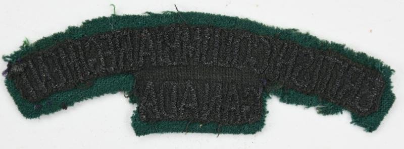 Canadian WW2 British Columbia Regiment of Canada Shoulder Title — image 2