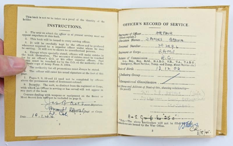British WW2 RAMC Uniform Grouping 'Lt. J.B. Arthur' — image 18