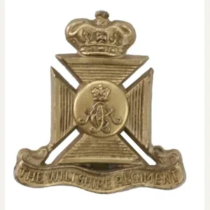 British WW2 Wiltshire Regiment Economy Cap Badge