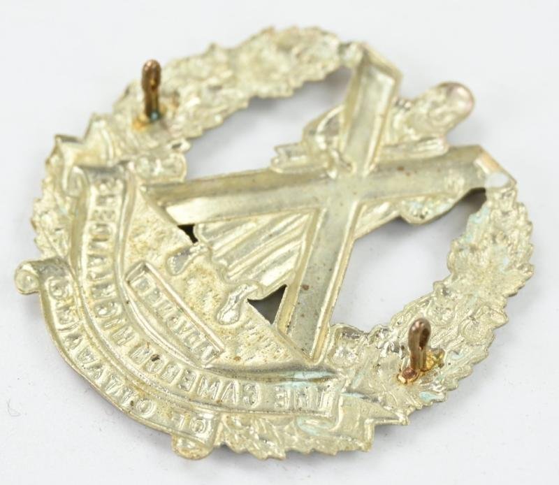 Canadian WW2 Army Cameron Highlanders of Canada Regiment Cap Badge — image 3