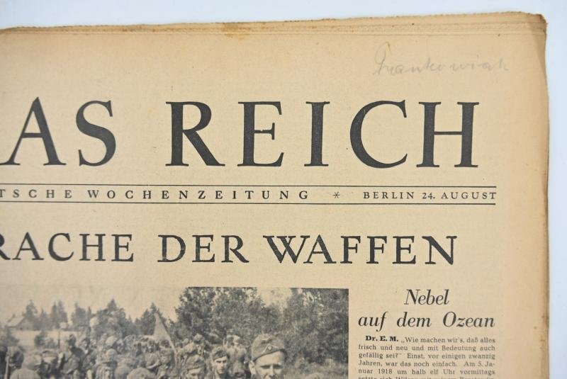 German Newspaper 'Das Reich' August 1941 — image 2