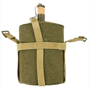 Canadian WW2 Canteen with 'Skeleton' Carrier