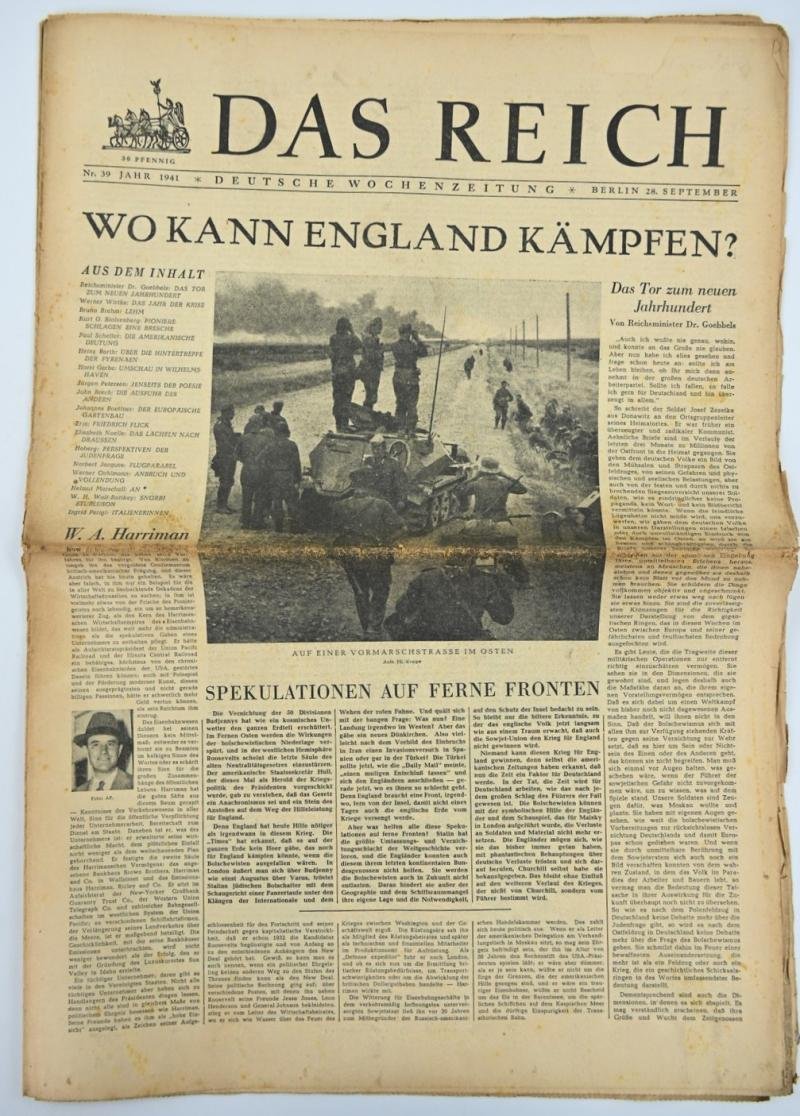 German Newspaper 'Das Reich' September 1941 — image 3