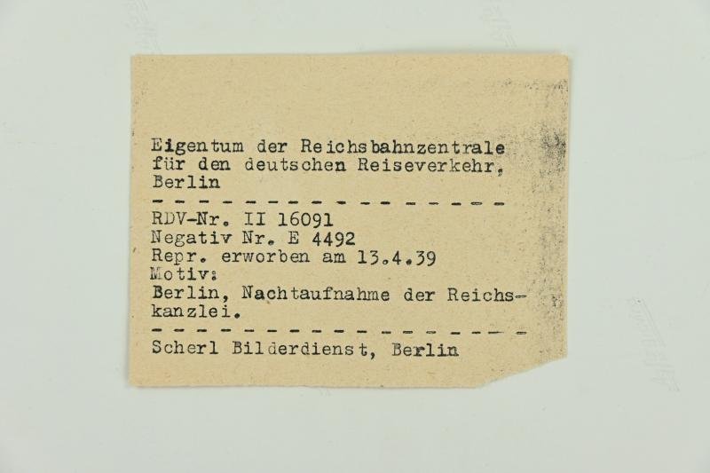 German Third Reich Press Photo 'Reichskanzlei' — image 5