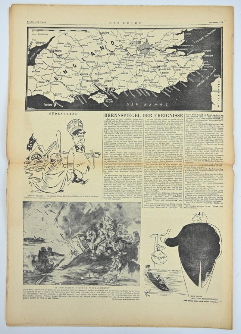 German Newspaper 'Das Reich' June 1944 — image 7