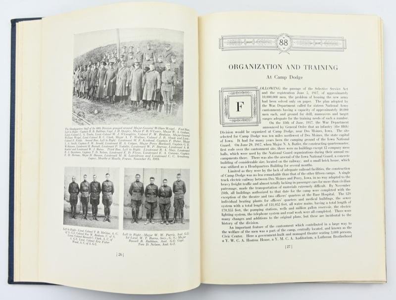 US WW1 Booklet 88th Infantry Division 1914-1918 — image 3