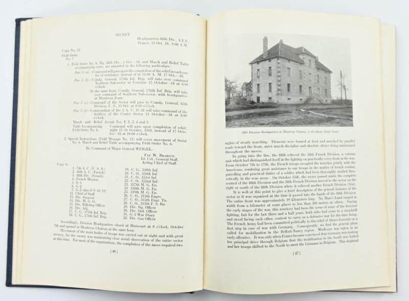 US WW1 Booklet 88th Infantry Division 1914-1918 — image 5