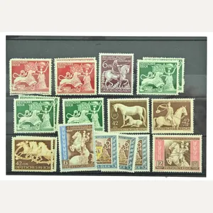German Third Reich Era Postcard Stamps