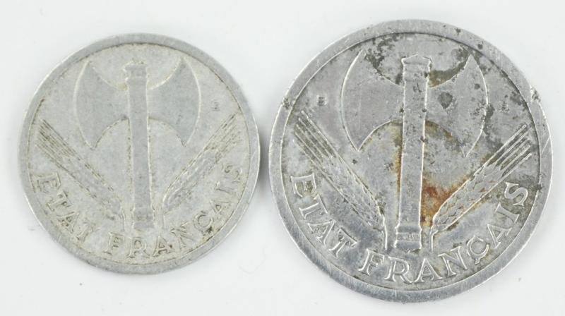 France WW2 Money Coins — image 3