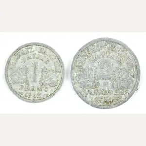 France WW2 Money Coins