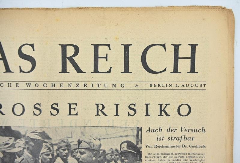 German Newspaper 'Das Reich' August 1942 — image 2