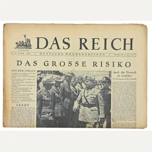 German Newspaper 'Das Reich' August 1942
