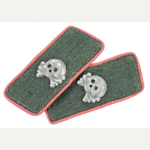 German WH Panzer Collar Tabs