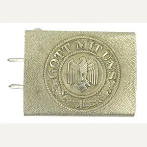 German WH Nickle-Silver Beltbuckle 'Left facing eagle'