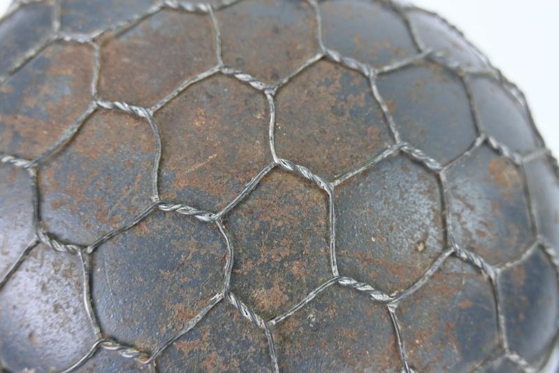 German LW M40 SD Combat Helmet with Full Wire Basket — image 10