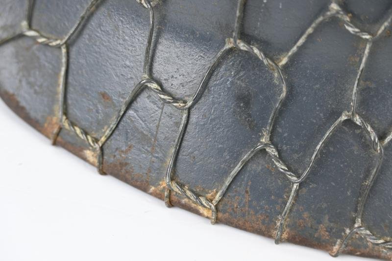 German LW M40 SD Combat Helmet with Full Wire Basket — image 13