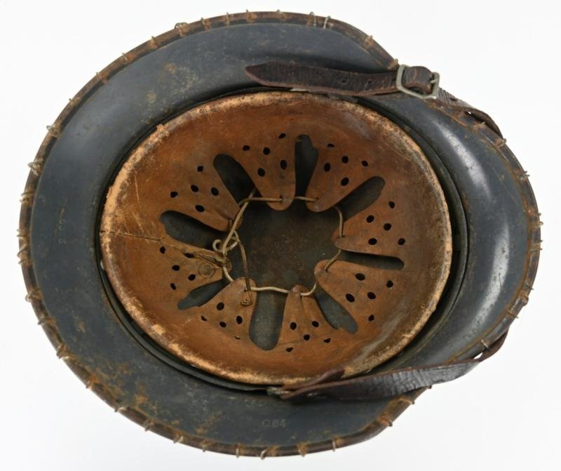 German LW M40 SD Combat Helmet with Full Wire Basket — image 15