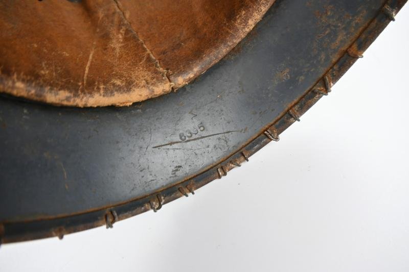 German LW M40 SD Combat Helmet with Full Wire Basket — image 20