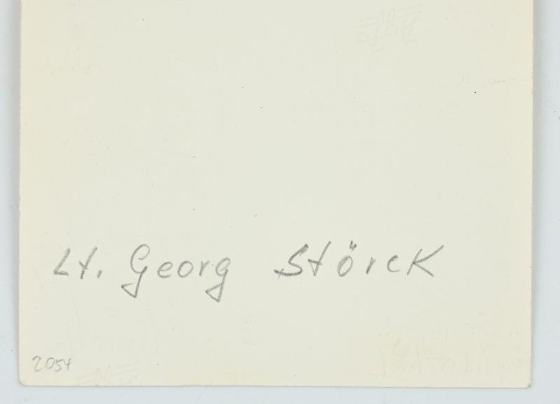 Signature of Wehrmacht Heer KC&OLC Recipient 'Georg Störck' — image 4