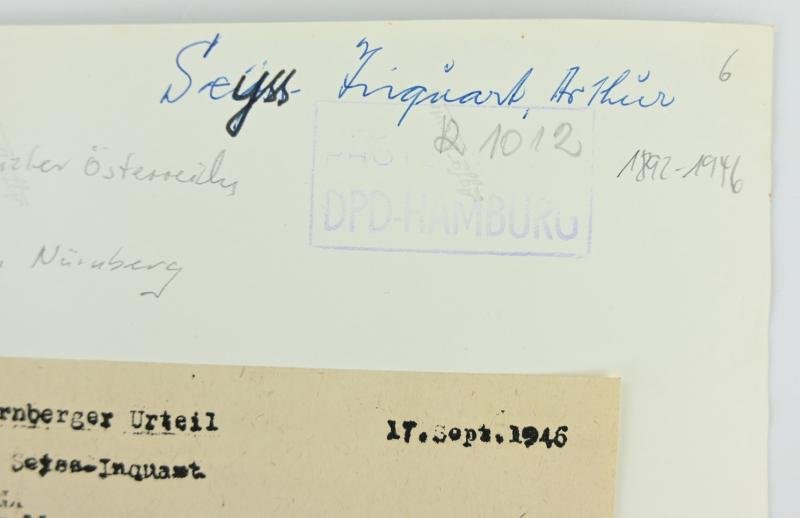 Allied Nuremberg War Trails Picture 'Arthur Seyss-Inquart' — image 3